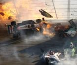 Les images de l'accident qui a coûté la vie à Dan Wheldon le 16 octobre à Las Vegas 