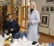 Le prince Haakon et la princesse Mette-Marit de Norvège en visite à Rena le 18 octobre 2011.