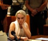 Lindsay Lohan lors de son audience du 19 octobre 2011 devant la Cour supérieure de Los Angeles 