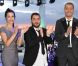 Elise Chassaing au Festival de Cannes en mai 2010 auprès de Mouloud Achour et Ali Baddou