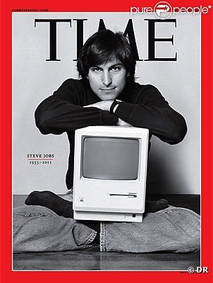 Steve Jobs en couverture de  Time Magazine , octobre 2011.