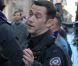 Joseph Gordon-Levitt sur le tournage de The Dark Knight Rises. Le 28 octobre 2011.