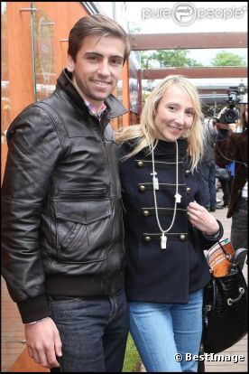 Audrey Lamy et son amoureux Thomas en mai 2010 à Roland Garros