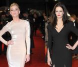 Amber Heard et Eva Green pour l'événement Rhum Express à Londres, le 3 novembre 2011. 