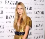 Cara Delevingne lors de la soirée Harper's Bazaar à Londres, le 7 novembre 2011