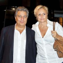 Muriel Robin et Christian Clavier, à Nice, le 6 octobre 2011.