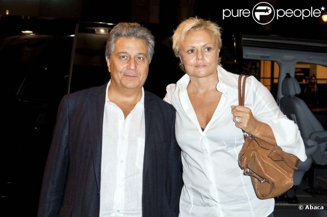 Muriel Robin et Christian Clavier, à Nice, le 6 octobre 2011.