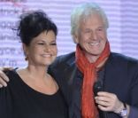 Gérard Lenorman et Maurane lors de l'enregistrement de l'émission Vivement Dimanche qui sera diffusée le 13 novembre 2011. Invité spécial : Gérard Lenorman.