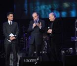 Ariel Wizman, Frédéric Mitterrand et Laurent Petitgirard lors des Grands prix de la Sacem, au Casino de Paris, le 14 novembre 2011.