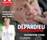 Patricia Kaas et Gérard Depardieu en couverture de  TV Magazine , en kiosques le 28 novembre 2011.