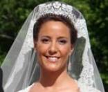 Mariage de Marie Cavallier et de Joachim de Danemark : la mariée et son père Alain Cavallier