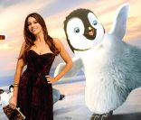 Sofia Vergara toujours aussi sexy pour l'avant-première de Happy Feet 2 à Londres, le 20 novembre 2011
