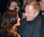 Salma Hayek et son époux François-Henri Pinault font la promotion du Chat Potté, le 20 novembre 2011, à Paris.