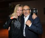 Ophélie Winter et Alain Setrouk lors du 1er tournoi de PROFIGHT KARATE, au stade Pierre de Coubertin à Levallois-Perret