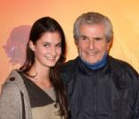 Claude Lelouch et sa fille Shaya lors de l'avant-première du film The Lady à Paris le 22 novembre 2011