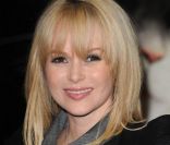 Amanda Holden présente Le chat potté à Londres, le 24 novembre 2011.