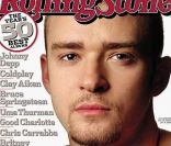 Bouc et crâne rasé : Justin Timberlake change de look et fait la Une de Rolling Stone. Décembre 2009.<br />