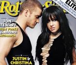 Justin Timberlake et Christina Aguilera flirtent dangereusement sous les yeux du Rolling Stone. Juin 2003.<br />