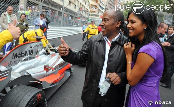 Nicole Scherzinger et le père de Lewis Hamilton, Anthony