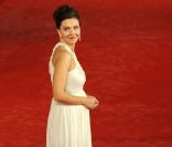 Maggie Gyllenhaal, sublime, cache bien son petit bidon lors du Festival du film de Rome le 28 octobre 2011