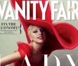 Lady Gaga en couverture de  Vanity Fair , shootée par Annie Leibovitz, janvier 2012.