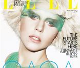 Lady Gaga en couverture de  ELLE  Angleterre, janvier 2012.