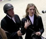 Benjamin Castaldi et sa Vanessa lors du coup d'envoi des Gucci Masters, à Villepinte, le 1er décembre 2011.