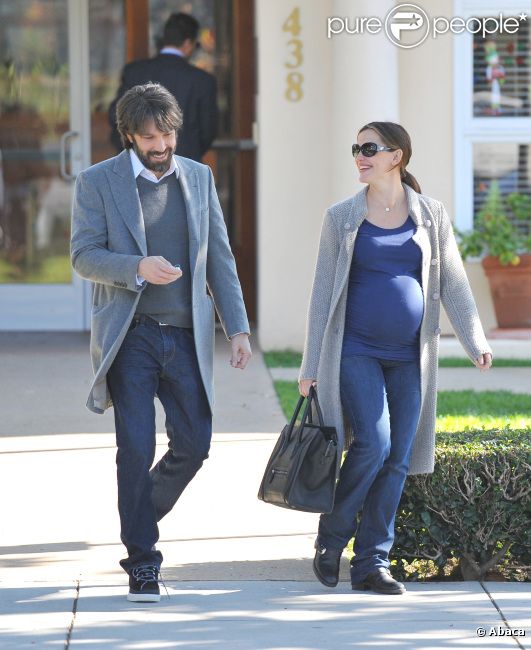 Jennifer Garner et Ben Affleck le 9 décembre 2011 sortant d'une réunion de professeurs pour le fille Violet à Brentwood (Californie)