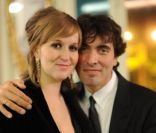 Andrea Meszaros et Carlo Ponti Jr. lors du dîner organisé en hommage à Carlo Ponti, à Rome en Italie, le 12 décembre 2011