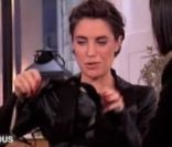 Alessandra Sublet découvre son ensemble dans C à Vous, sur France 5, le mardi 13 décembre 2011