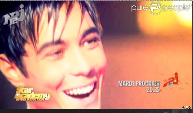 Gregory Lemarchal dans Star Academy : Dix ans d'émotion, sur NRJ 12