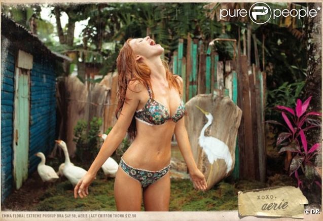 Cintia Dicker pour la marque Aerie, 2011.
