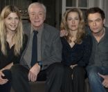 Clémence Poésy, Michael Caine, Gillian Anderson et Justin Kirk pour le film Mr. Morgan\'s Last Love, à Cologne, Allemagne, le 16 décembre 2011.