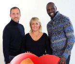 Valérie Damidot avec Omar et Fred.