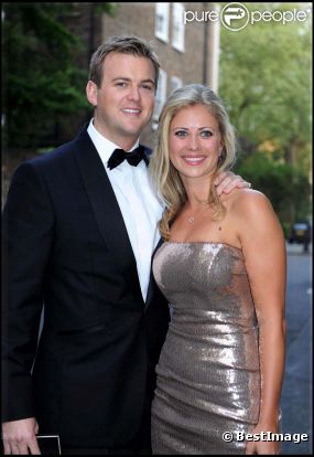 Fiançailles de Holly Branson et Fred Andrews, à Londres le 24 avril 2011.