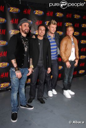Les Backstreet Boys en décembre 2007 à New York 
