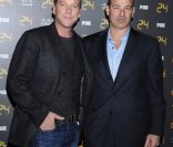 Howard Gordon et Kiefer Sutherland à Los Angeles en 2009