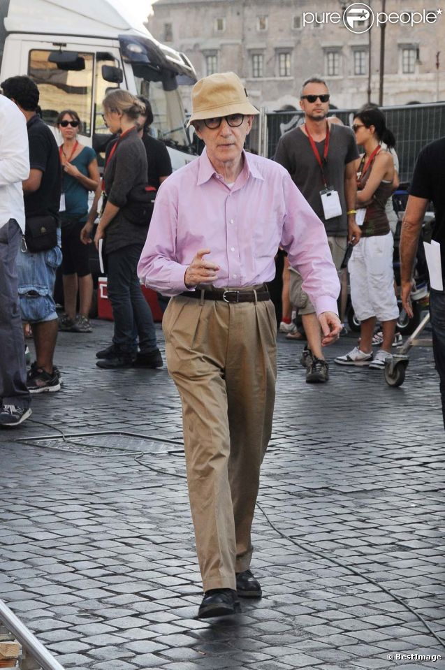Woody Allen à Rome le 23 août 2011. 