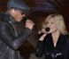 JoeyStarr et Nicoletta lors de l'émission Vivement Dimanche enregistrée le 4 janvier 2012 au Studio Gabriel à Paris