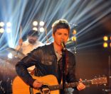 Noel Gallagher lors de l'enregistrement de l'émission The Graham Norton Show à Londres le 5 janvier 2012