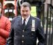 Tom Selleck sur le plateau de tournage de la série Blue Blood le 9 décembre 2011 à New York