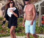 Cindy Crawford : Naïade en famille sur une plage mexicaine