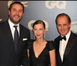 Bruce Toussaint, Anne Boulay et Xavier Romatet lors de la soirée GQ des hommes de l'année au Ritz à Paris le 18 janvier 2012