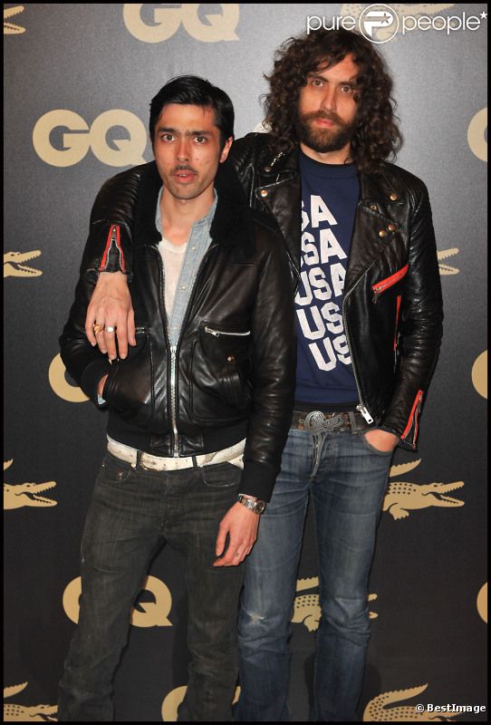 Le duo Justice lors de la soirée GQ des hommes de l'année au Ritz à Paris le 18 janvier 2012