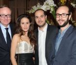 Bertrand Meheut, Kyan Khojandi et l'équipe de Bref lors de la soirée GQ des hommes de l'année 2011 au Ritz à Paris le 18 janvier 2012