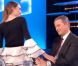 Solweig Rediger-Lizlow charme Nicolas Dupont Aignan dans la météo du Grand Journal de mercredi 18 janvier 2012 sur Canal +