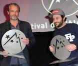 David Brécourt et Romain Lévy lors de la cérémonie de cloture du 15e Festival International du film de Comédie de l'Alpe d'Huez le samedi 21 janvier 2012