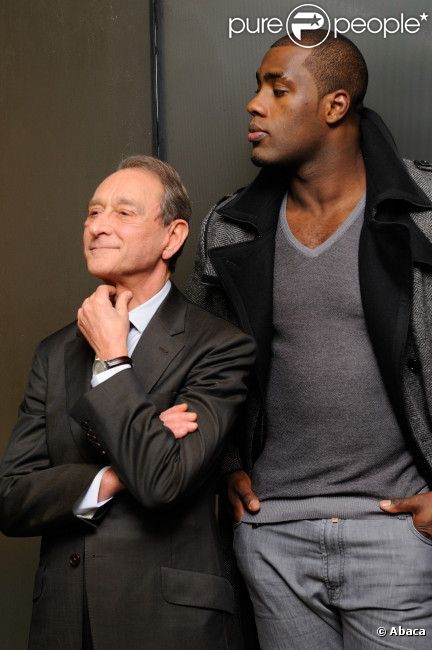 Teddy Riner et Bertand Delanoë lors de l'inauguration du centre sportif Pajol le 25 janvier 2012