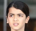 Blanket Jackson lors d'une cérémonie hommage au pied du Chinese Theatre de Los Angeles où les empreintes de Michael Jackson ont été posées le 26 janvier 2012