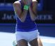Victoria Azarenka lors de sa demi-finale victorieuse contre la tenante du titre Kim Clijsters lors de l'Open d'Australie 2012. En finale, la Bélarusse atomisera Maria Sharapova pour devenir n°1 de la WTA.